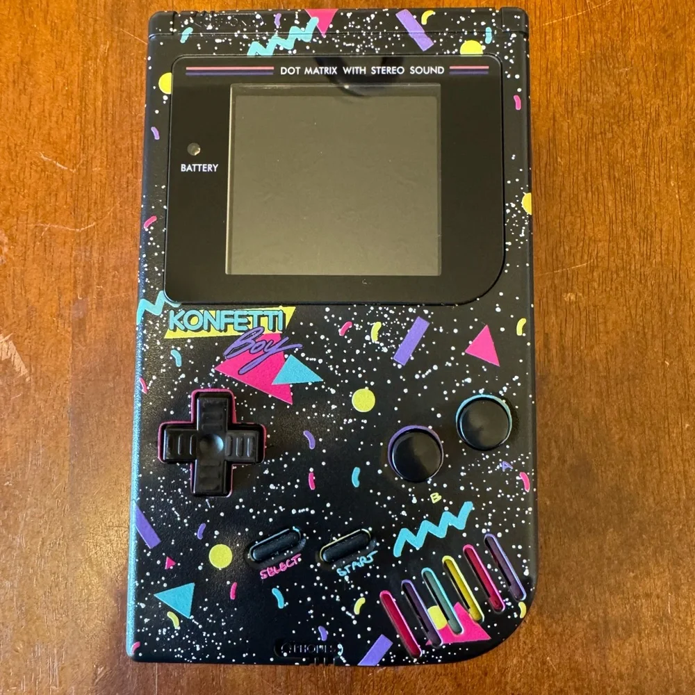 90’s Konfetti Custom Modded Game Boy DMG
